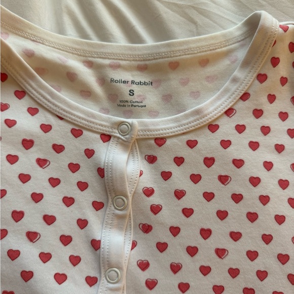 Roller Rabbit Pink Heart Pajama Set - Picture 3 of 5